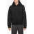 Neil Barrett Solid Color Easy Fit Hoodie With Patch Pocket Black