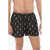 Neil Barrett All Over Thunderbolt Printed Swim Shorts White