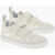 Marcelo Burlon Suede Low Top Sneakers With Touch Strap Closure White