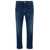 Jacob Cohen 'Scott' Blue Cropped Jeans With Logo Patch In Cotton Denim Man BLUE