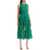 Self-Portrait Sleeveless Midi Lace Dress GREEN