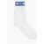 Dior Perforated Cotton Socks With Contrasting Detail White