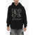 Palm Angels Brushed Cotton Hoodie With Embroidered Logo Black