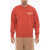 AMBUSH Fleeced Cotton Workshop Crew-Neck Sweatshirt Red