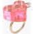 Dior Plexiglass Maxi Heart Ring Pink