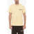 AMBUSH Solid Color Crew-Neck T-Shirt With Printed Logo Yellow