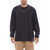 AMBUSH Long Sleeved Crew-Neck T-Shirt With Silver-Tone Chain Blue