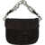 PIERRE HARDY Alphaville Shoulder Bag DARK BROWN-SILVER