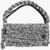 Jil Sander Knitted Shoulder Bag With Sequins Silver