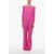 Valentino Garavani Virgin Wool Blend Jumpsuit With Back Zip Pink