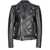 Pinko Pinko Costarica Leather Jacket With Belt Black