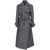 Pinko Pinko Long Calice Wool Coat With Belt GREY