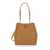 Tory Burch Beige Bucket Bag With Tonal Logo In Leather Woman Beige