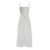 Tory Burch Midi White Dress With Embroidery In Cotton Woman WHITE