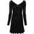 JACQUEMUS Jacquemus Flared Short Dress La Mini Robe Pralu In Viscose Black