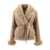 SAKS POTTS Saks Potts "Moss" Leather Jacket Beige