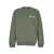 JACQUEMUS 'Le Sweatshirt Gros-Grain' Green Sweatshirt With Logo Patch In Cotton Man GREEN