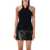 COURRÈGES Courrèges Criss Cross Rib Tank Top Black