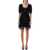 Alessandra Rich Alessandra Rich Mini Dress Feather Trim Black