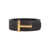 Tom Ford Tom Ford Grain Leather Icon Belt BROWN BLACK GOLD T
