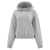 Alexander Wang Alexander Wang Puff Logo Hoodie In Structured Terry GREY