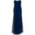 Alexander McQueen Alexander McQueen Draped Bustier Chiffon Long Dress BLUE