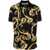 Versace Jeans Couture Versace Jeans Couture Cotton Polo Shirt With Baroque Print NERO E ORO