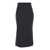 Philosophy Black Pencil Skirt With Slit In Cady Woman Black