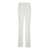 Alberta Ferretti White High Waist Pants With Concealed Closure In Silk Blend Woman WHITE