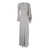 Alberta Ferretti Long Grey Dress With Draped Detail In Silk Woman GREY