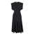 Philosophy Midi Black Dress With Dolman Sleeves In Wool Blend Woman GREY