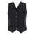 Philosophy Black Vest With Criss Cross Straps In Fabric Woman Black