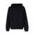 A.P.C. Black Hoode With Tonal Logo Embroidery In Jersey Man Black