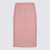 Balmain Balmain Pink Viscose Skirt SAUMON/ARGENT