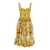 Dolce & Gabbana Dolce & Gabbana Maiolica Print Midi Dress YELLOW