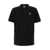 Kenzo Black Polo Shirt With Tiger Patch In Cotton Man Black
