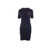 Fendi Fendi Logo Ribbed Cotton Dress BLUE