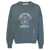 Golden Goose Golden Goose The Martin Distressed Cotton Sweatshirt With Print BLU E BIANCO