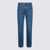 AMI Paris Ami Paris Blue Cotton Jeans USED BLUE