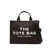 Marc Jacobs 'The Tote' Black Tote Bag With Contrasting Logo Print In Cotton Black Woman Marc Jacobs Black