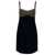 Michael Kors Mini Black Dress With Cut-Out And Rhinestones In Stretch Fabric Woman Black