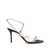 MACH & MACH Mach & Mach Sirens Satin Round Toe Pearl Sandals Shoes Black