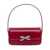 Self-Portrait Self-Portrait Burgundy Leather Baguette Bag RED