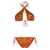 OSEREE Oséree Paillettes Crossed Bikini Clothing ORANGE