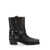 Paris Texas 'Roxy' Black Western Style Ankle Boots With Brown Nuances In Leather Woman Black