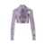 ROTATE Birger Christensen Rotate Birger Christensen Sequin Cropped Top PURPLE