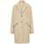 MM6 Maison Margiela Mm6 Maison Margiela Single-Breasted Long Wool Fleece Coat Beige