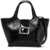 Roger Vivier Mini Viv' Chock Tote Bag In Patent NERO