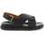 Marni Fussbett Leather Sandals BLACK