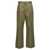 Loewe Central pleated trousers Green